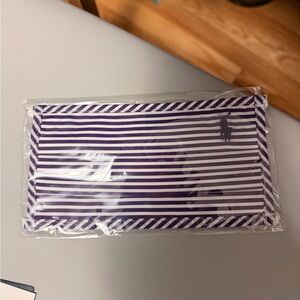 Polo Purple and White Striped Facial Mask